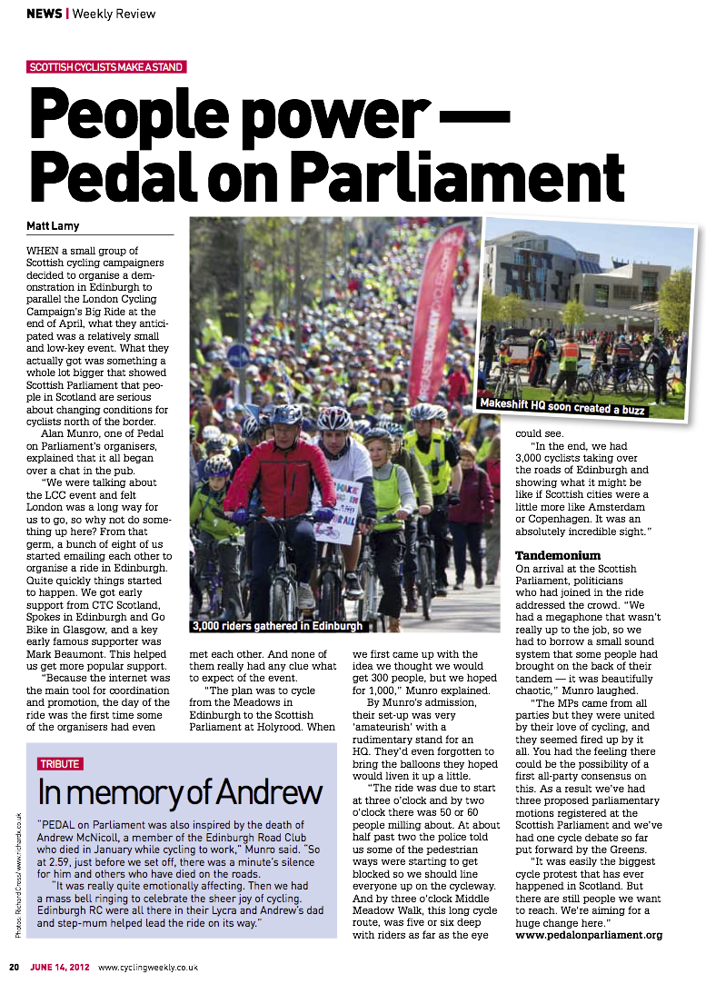 Cycling Weekly - June, 2012