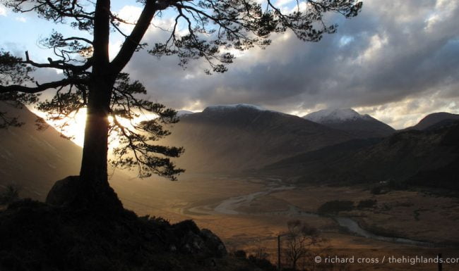 Sunset in Glen Etive