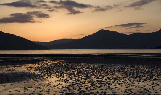 Sunset over Loch Hourn