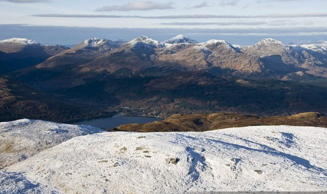 Arrochar Alps from Ben Lomond