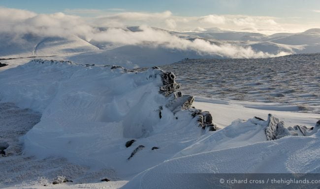 Drumochter hills from The Fara