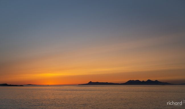 Eigg & Rum Sunset