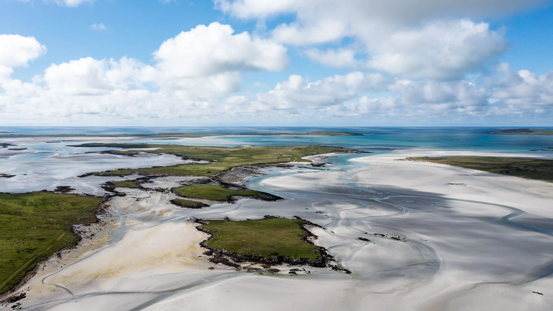 Aerial photo of Tràigh Iar