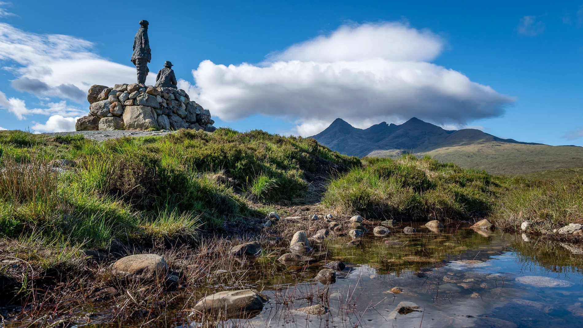 Memorial at Sligachan on the Isle of Skye